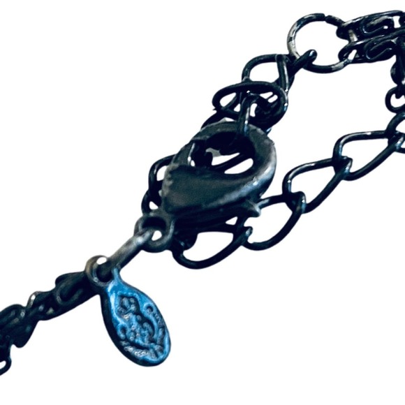 Premier designs signed purple crystals pearls 2 strand necklace - Picture 2 of 5